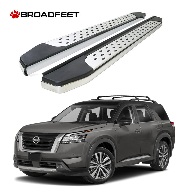 Running Board Series (RB185) fits Nissan Pathfinder 2022-2025 in Stainless Steel - Broadfeet
