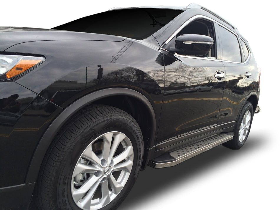 Running Board Series (RB185) fits Nissan Rogue 2014-2020 in Stainless Steel - Broadfeet