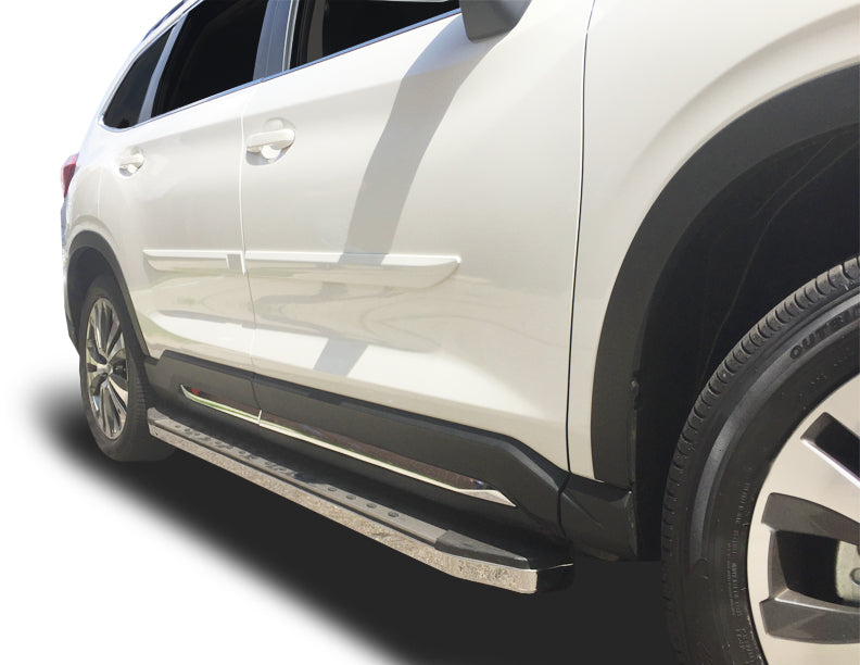 Running Boards R22 Series (RB185 BLACK) fits Subaru Ascent 2019-2025 in Black - Broadfeet