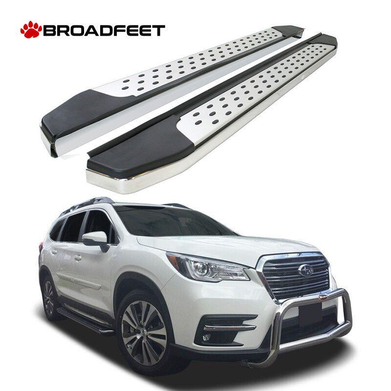 Running Boards R22 Series (RB185 BLACK) fits Subaru Ascent 2019-2025 in Black - Broadfeet