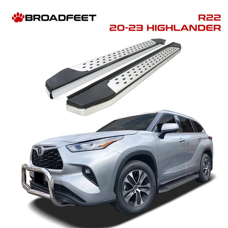 Running Boards R22 Series (RB185) fits Toyota Highlander 2020-2023 - Broadfeet