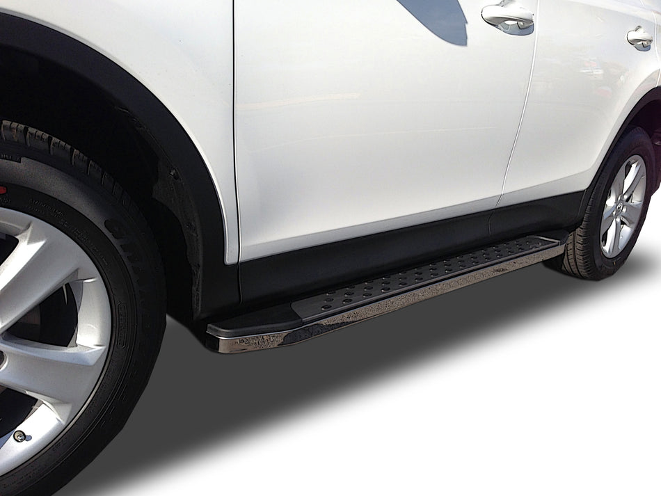 Running Board Series (RB185) fits Toyota RAV4 2006-2018 in Stainless Steel - Broadfeet