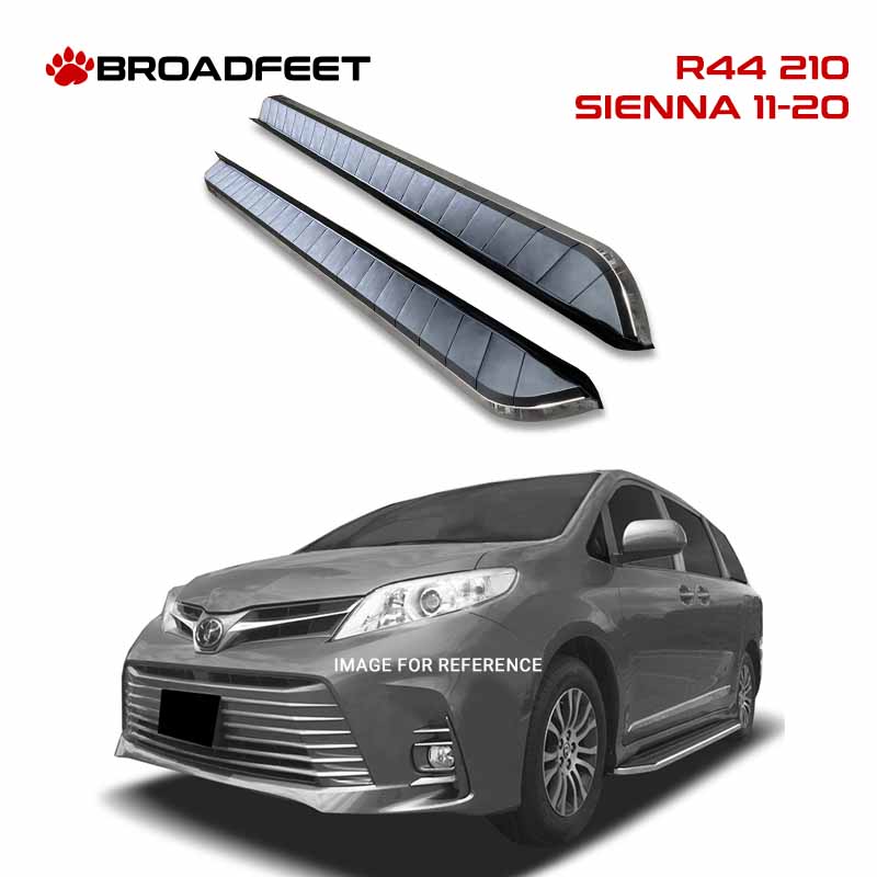 Running Boards R44 Series (RB210) fits Toyota Sienna 2011-2020 - Broadfeet