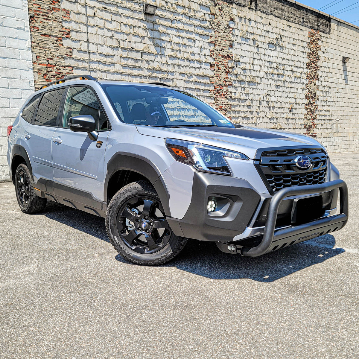Front Bull Bar with Skid Plate (DW6) Bumper Guard fits Subaru Forester 2022-2025 - Broadfeet