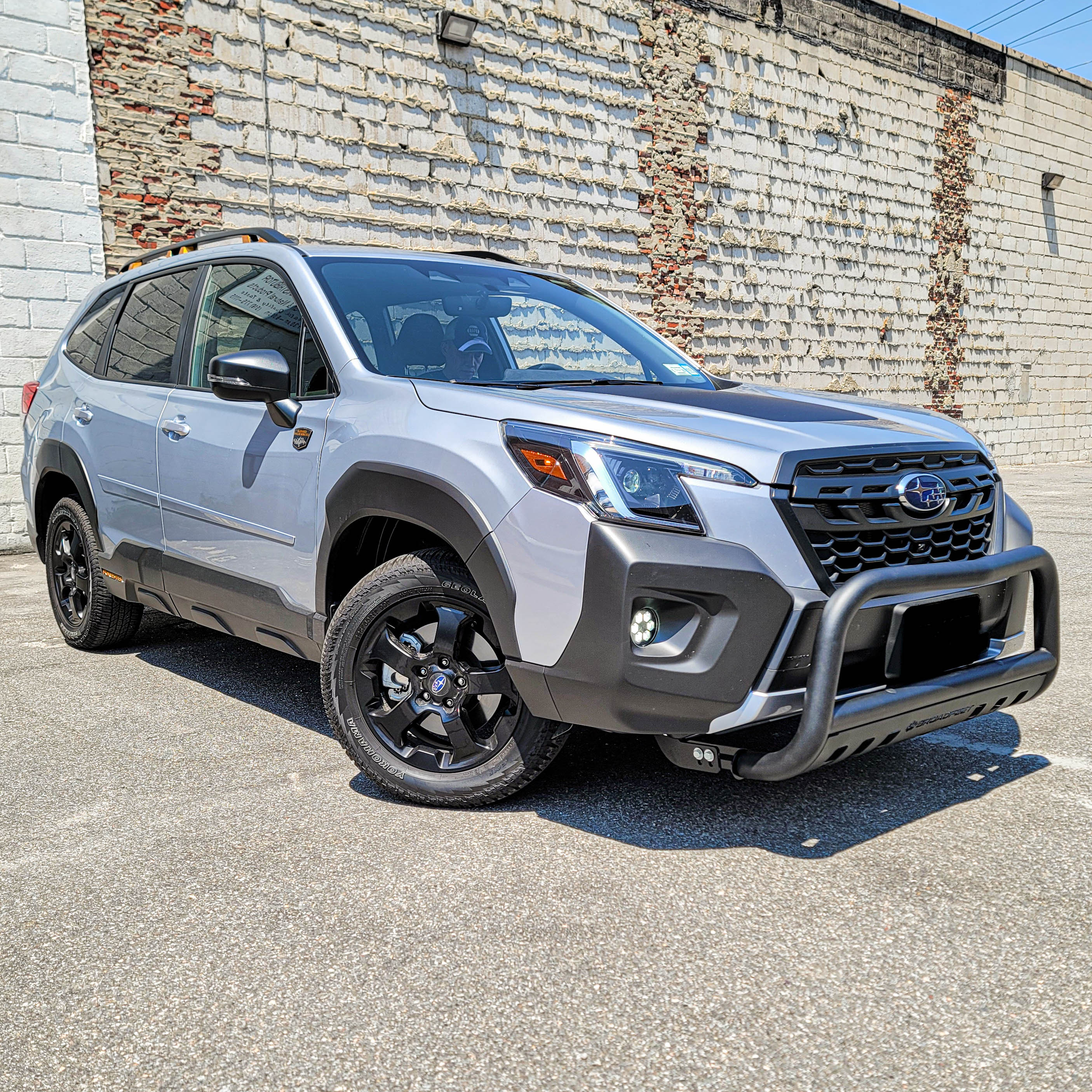 Front Bull Bar with Skid Plate (DW6) Bumper Guard fits Subaru Forester 2022-2025 - Broadfeet