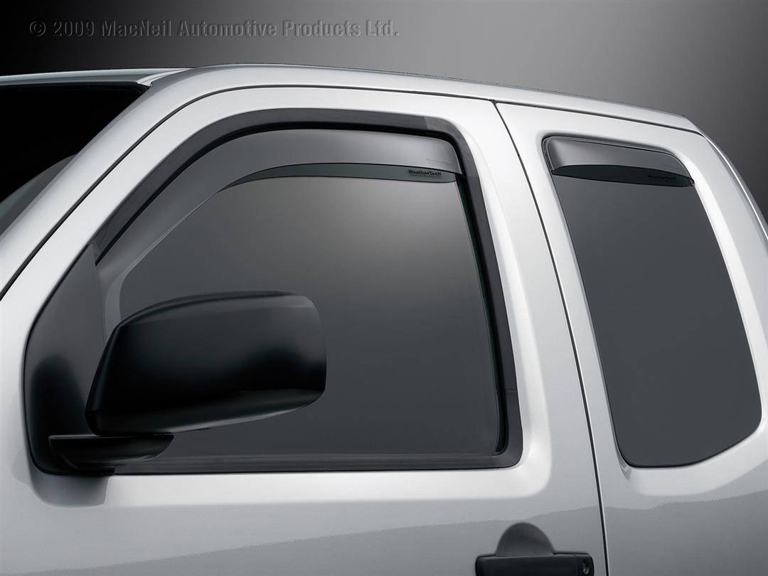 WeatherTech Side Window Deflector (Rainguard) 84367 fits Nissan Frontier 2005-2021 | Suzuki Equator 2009-2012 - Crew Cab Only - Broadfeet