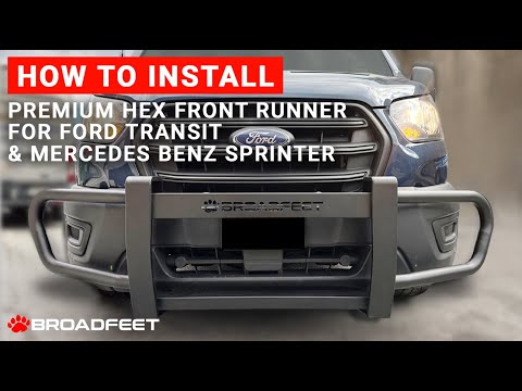 How to install Ford Transit Front Runner Bumper Guard Broadfeet